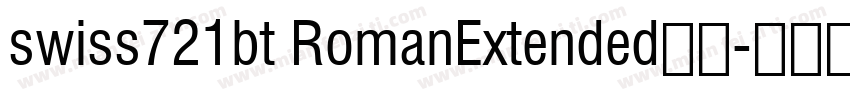 swiss721bt RomanExtended字体字体转换